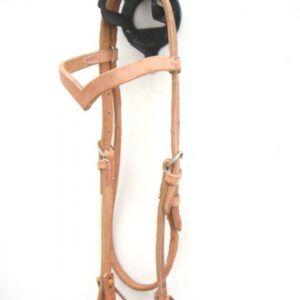 Trainings Bridle V Front Herman Oak Leather