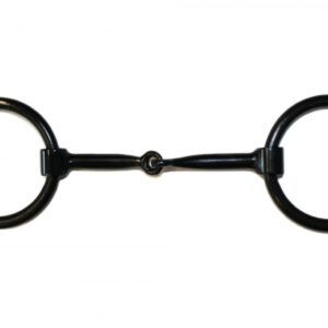 KS Heavy Iron Ring Snaffle Black Steel